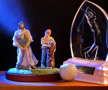 Inspirational sports statues from Catholic Shopper. RAUL RUBIERA/Herald Staff
