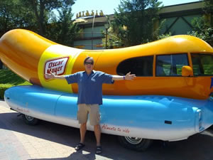 Dave with Wiernermobile